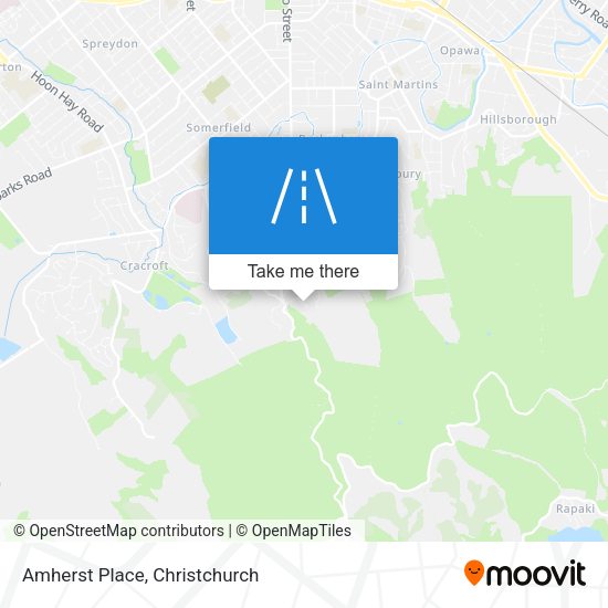 Amherst Place map
