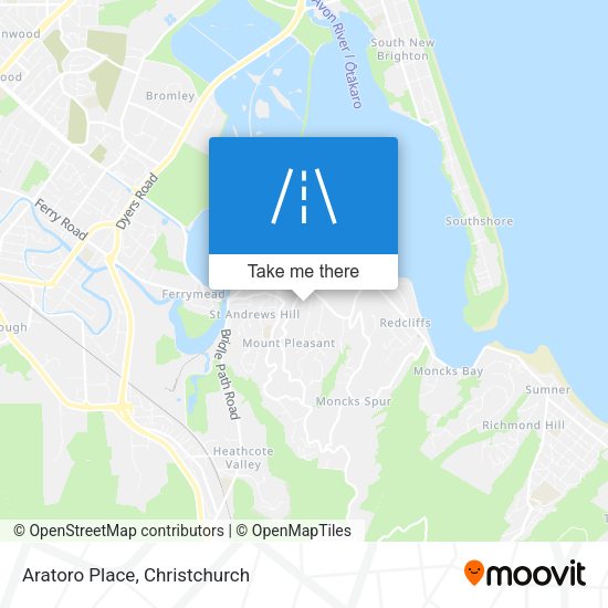 Aratoro Place map