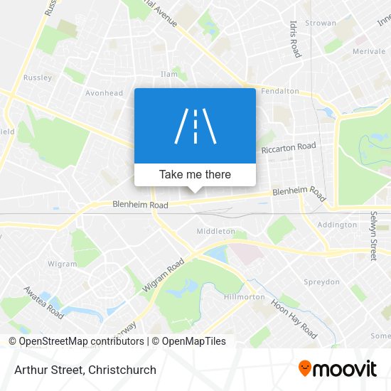Arthur Street map