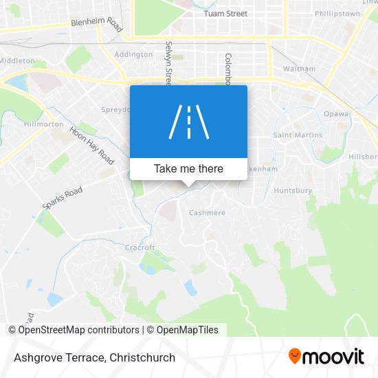 Ashgrove Terrace map