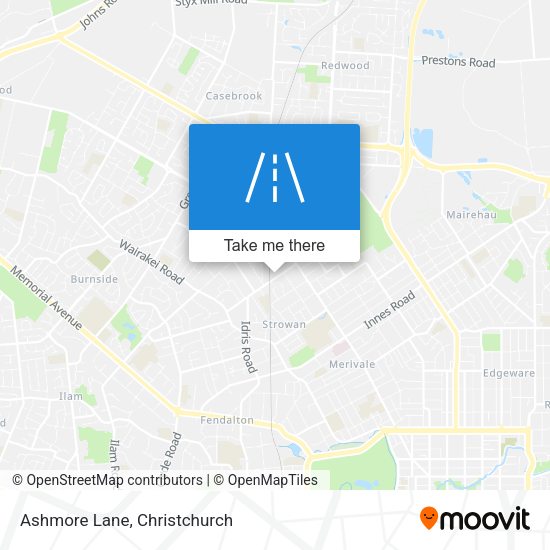 Ashmore Lane map