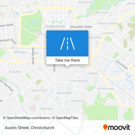 Austin Street map