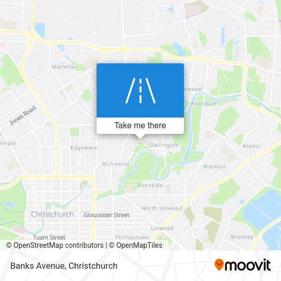 Banks Avenue map