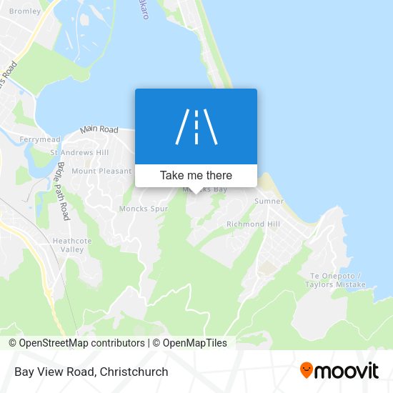 Bay View Road map