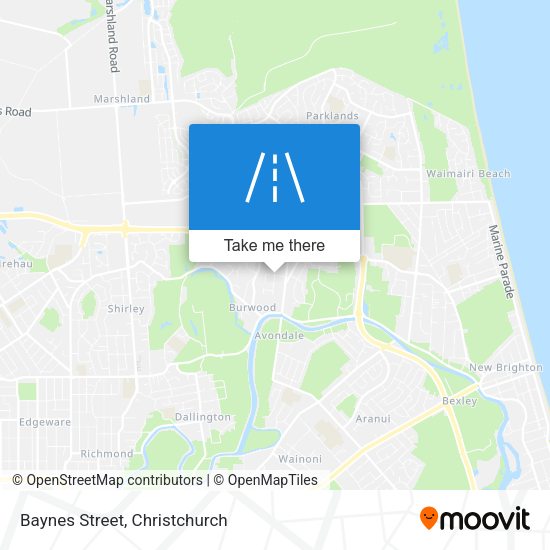 Baynes Street map