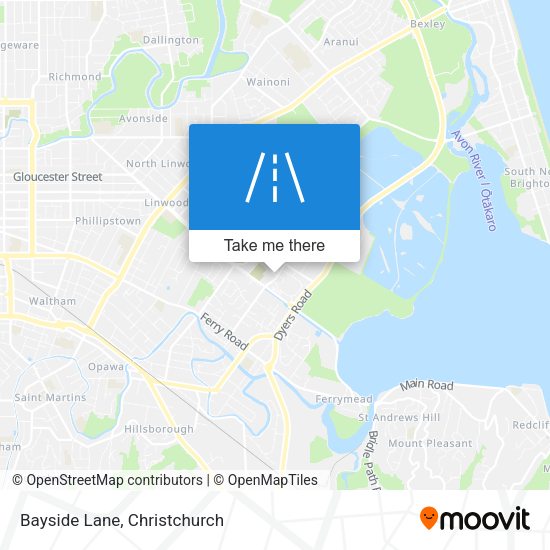 Bayside Lane map