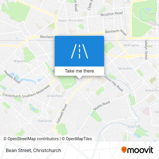 Bean Street map