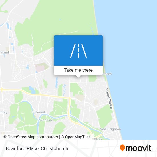 Beauford Place map