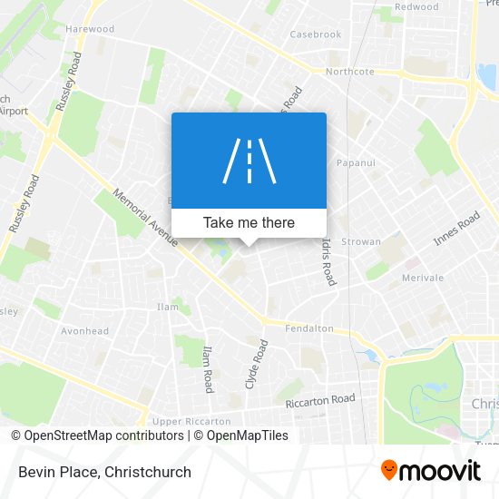 Bevin Place map