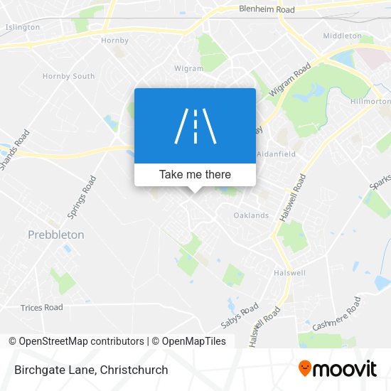 Birchgate Lane map