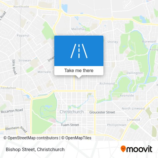 Bishop Street map