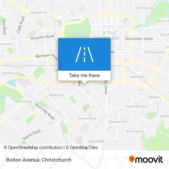 Bolton Avenue map