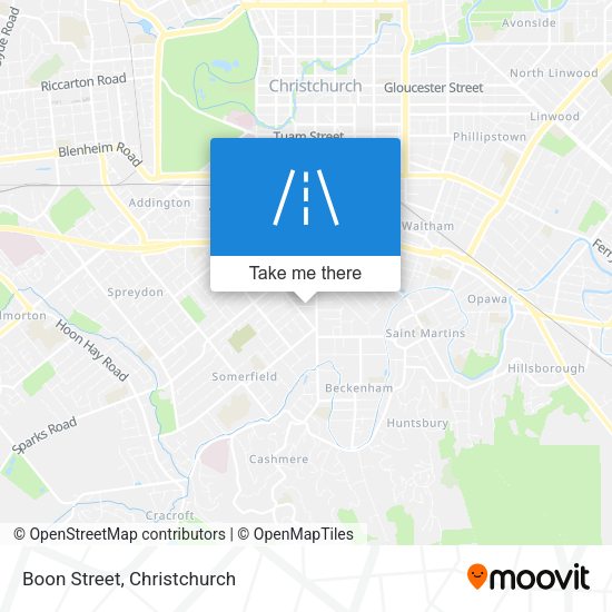 Boon Street map