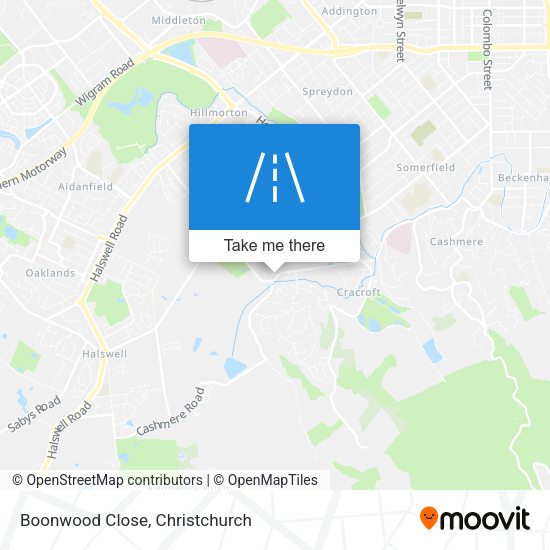 Boonwood Close map
