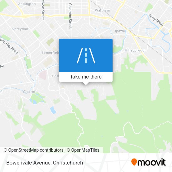 Bowenvale Avenue map