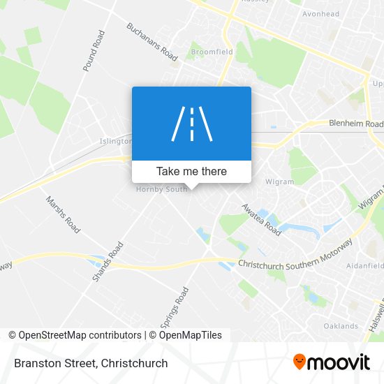 Branston Street map