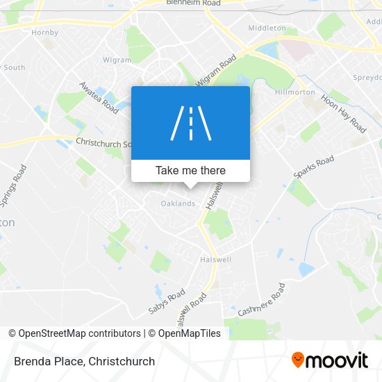 Brenda Place map