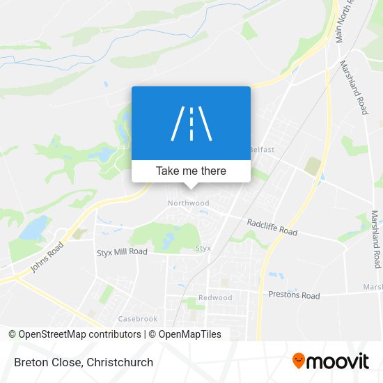 Breton Close map