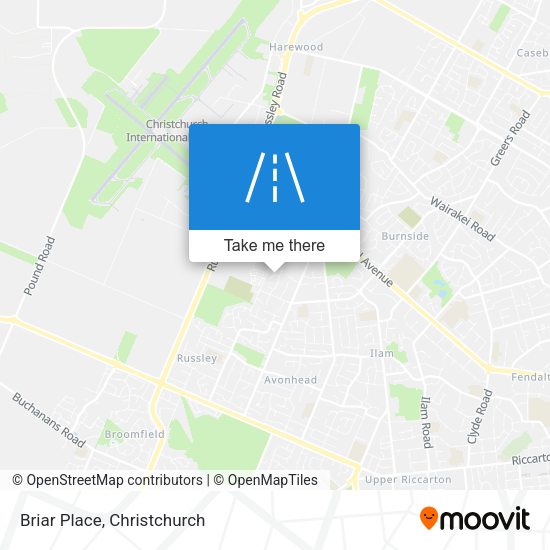 Briar Place map