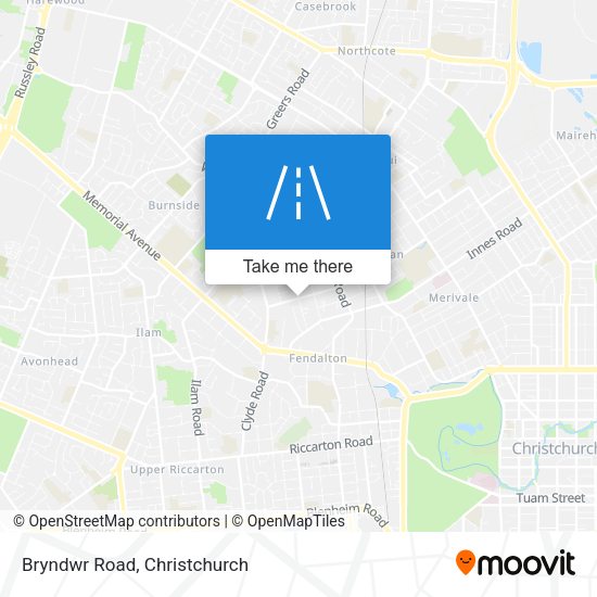 Bryndwr Road map