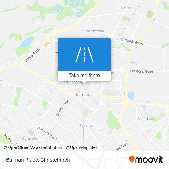 Bulman Place map