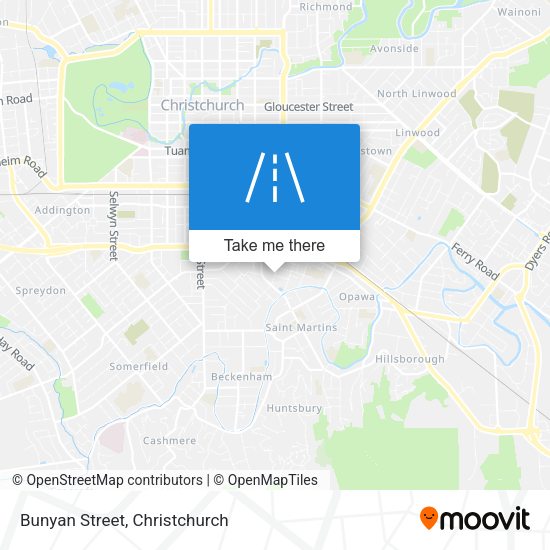 Bunyan Street map