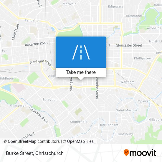 Burke Street map