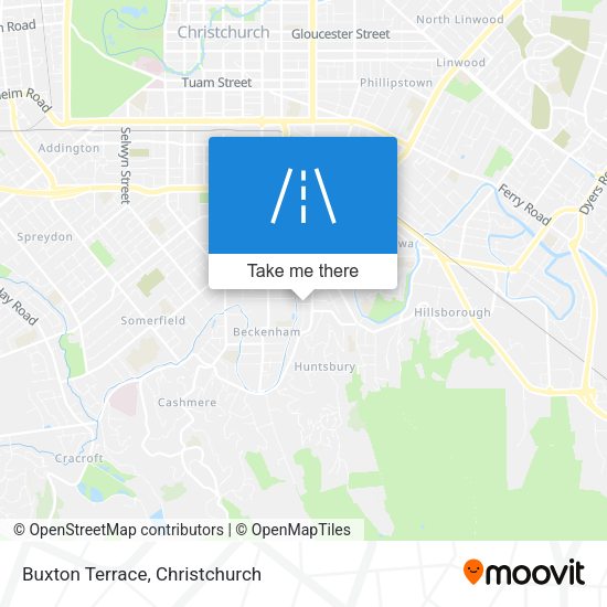 Buxton Terrace map