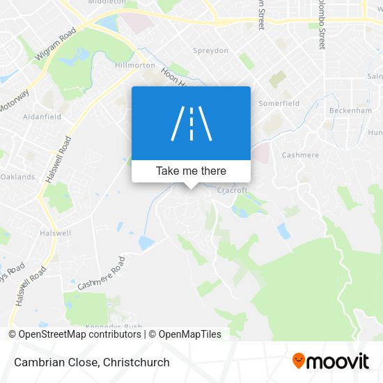 Cambrian Close map
