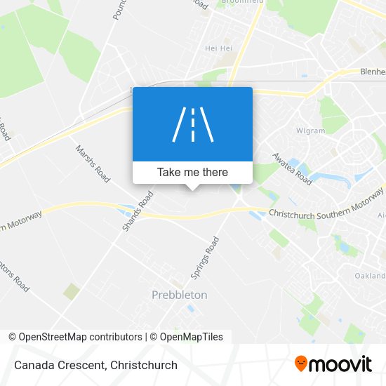 Canada Crescent map