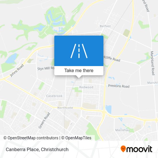 Canberra Place map