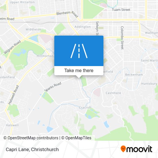 Capri Lane map