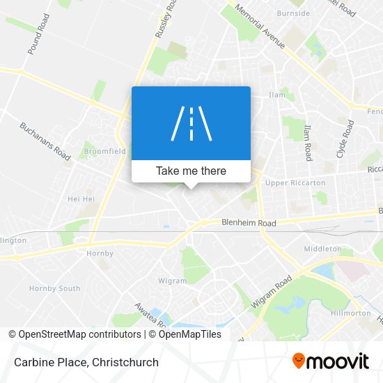 Carbine Place map