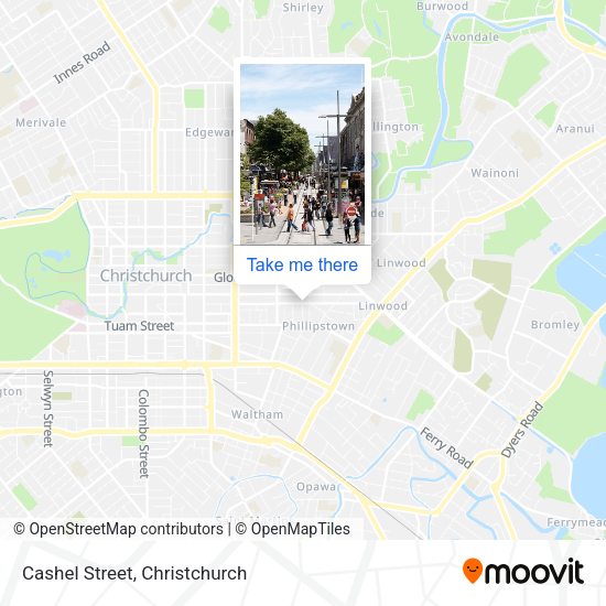 Cashel Street map