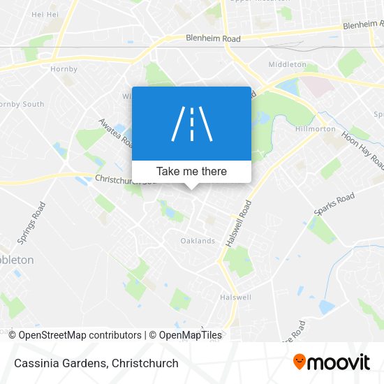 Cassinia Gardens map