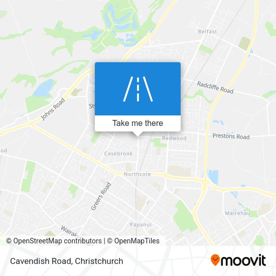 Cavendish Road map