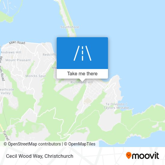 Cecil Wood Way map