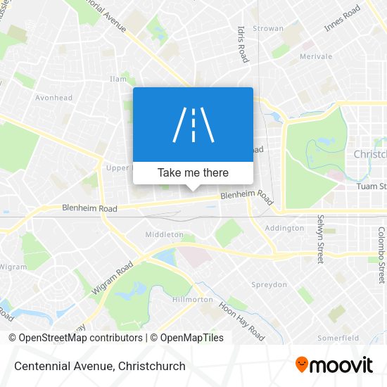 Centennial Avenue map