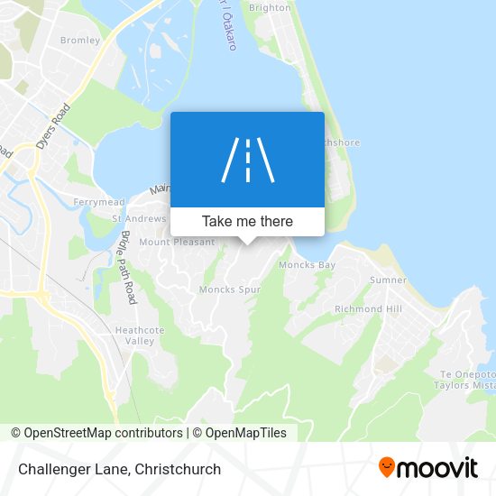 Challenger Lane map