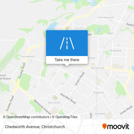 Chedworth Avenue map