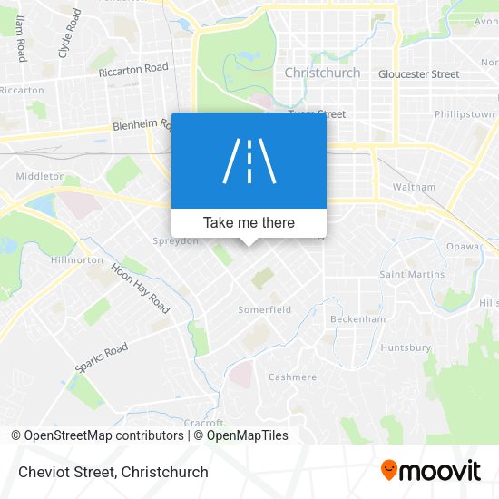 Cheviot Street map