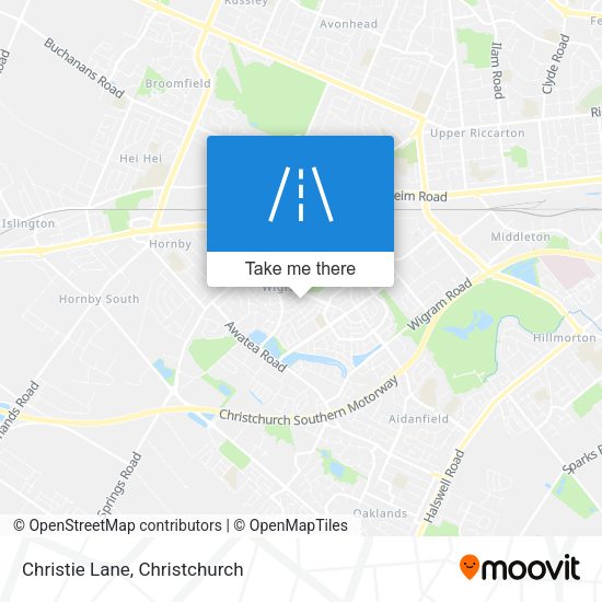 Christie Lane map