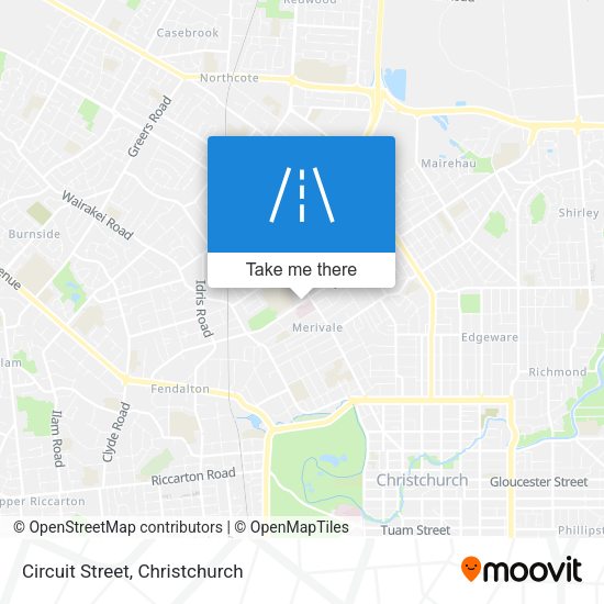 Circuit Street map