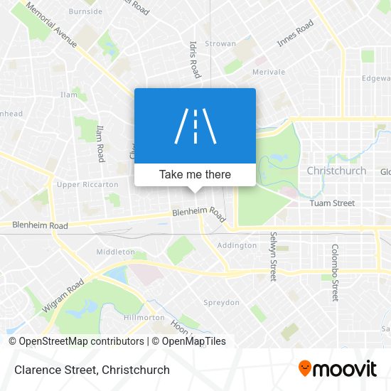 Clarence Street map