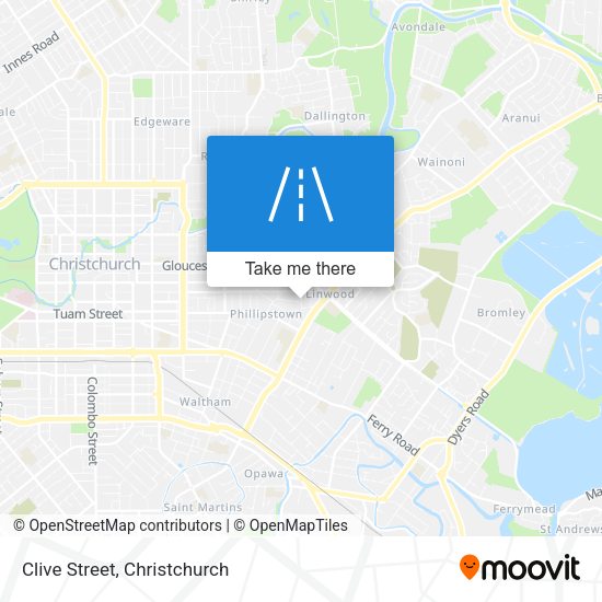 Clive Street map