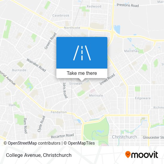 College Avenue map