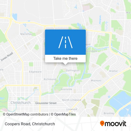 Coopers Road map