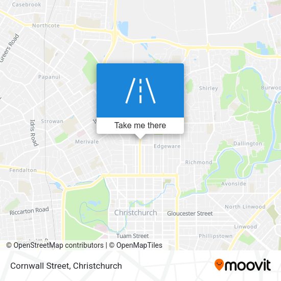 Cornwall Street map