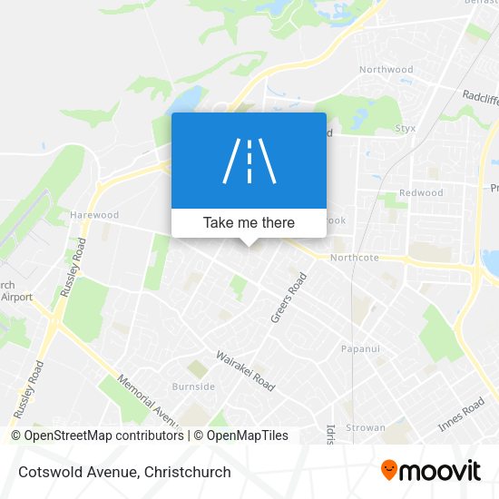 Cotswold Avenue map
