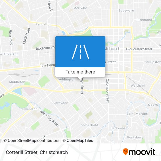 Cotterill Street map